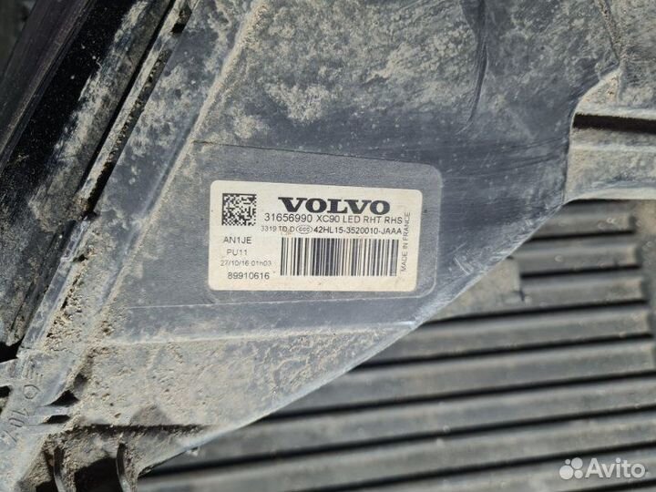 Фара передняя правая Volvo Xc90 2016