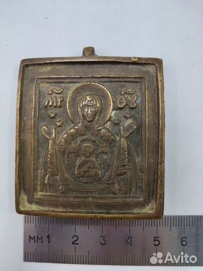 Икона литая Богоматерь Оранта 