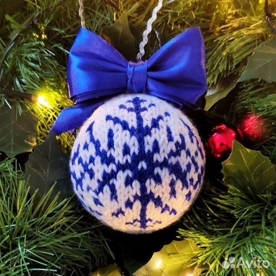 Ёлочный шар ручной работы