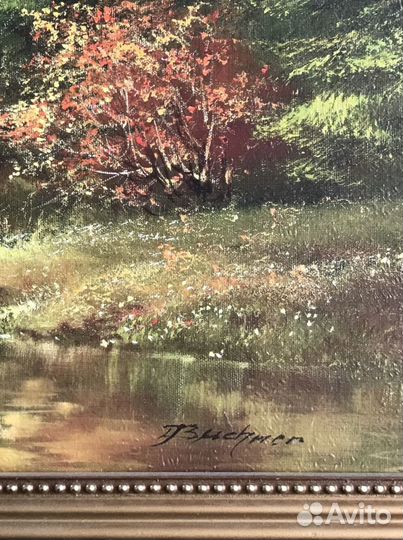 Картина маслом на холсте. Размер 41х78см
