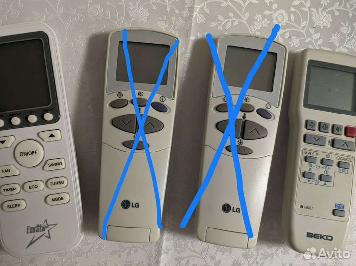 Пульты ду для кондиционера LG, Beko, Ecostar