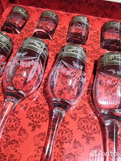 Набор фужеры стопки глинтвейн