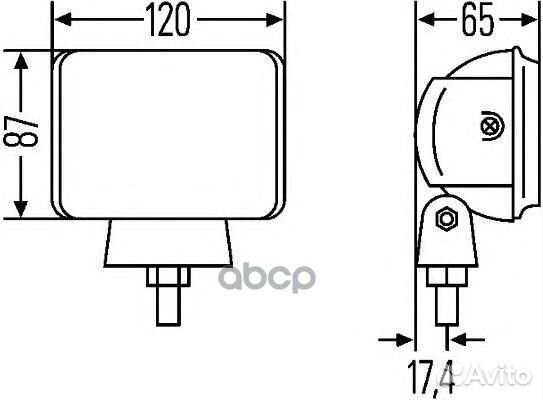 Фара пт micro FF к-т 1NA 007 133-801 hella