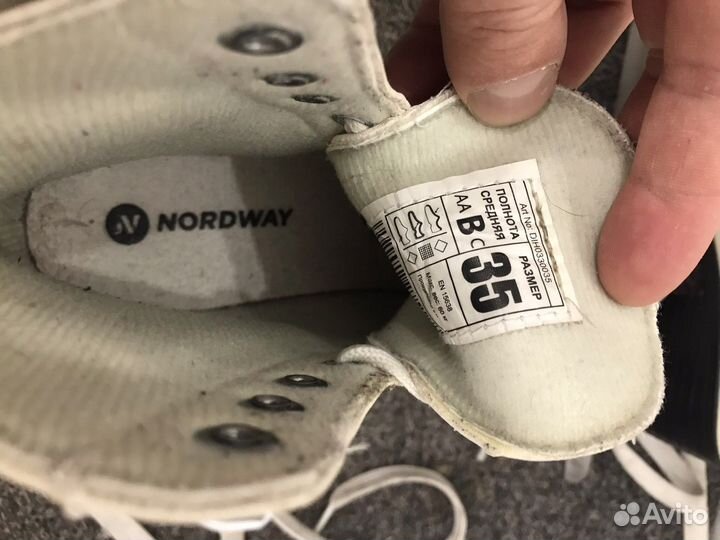 Коньки nordway детские 35р