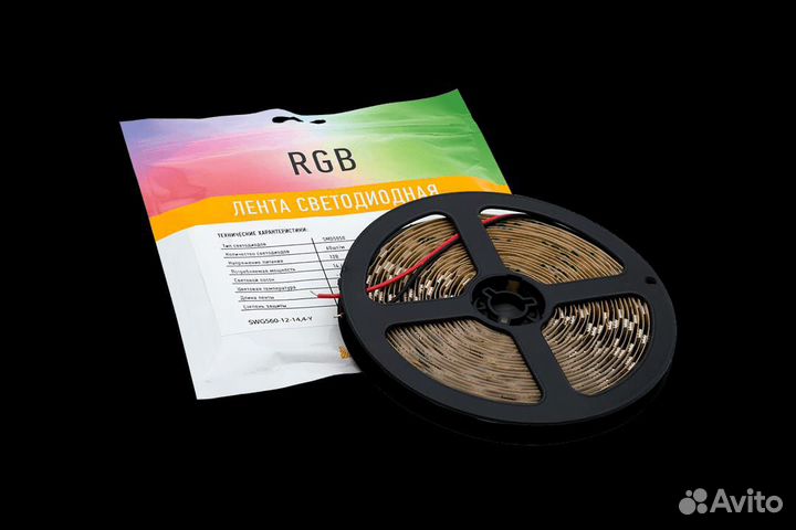 Светодиодная лента SWG 14.4Вт 12В IP20 3M RGB