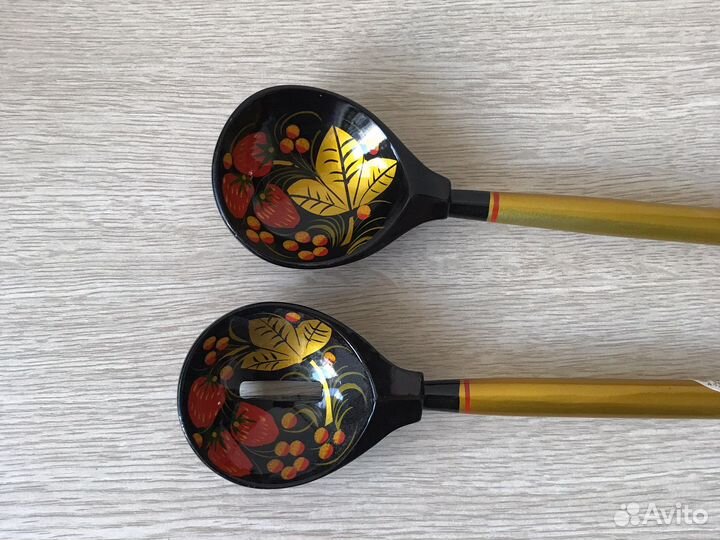 Деревянные ложки хохлома. Набор