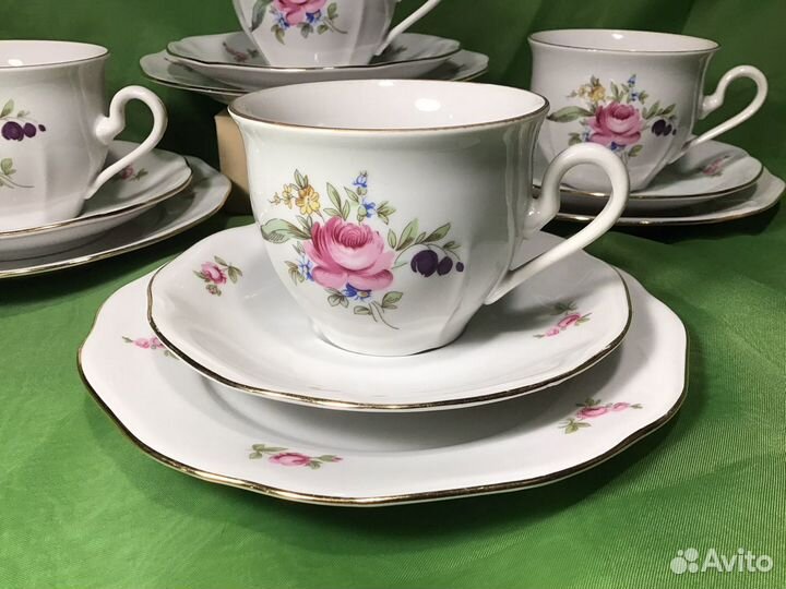 Чайные трио/Bohemia/Чехия/70е годы