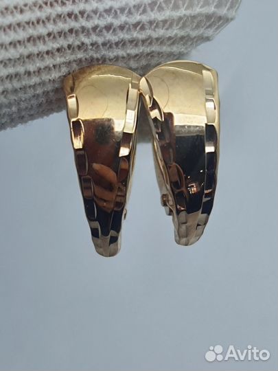 Серьги золотые 375 пробы