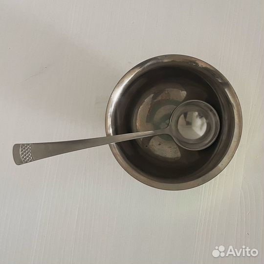 Металлическая чаша с половником СССР