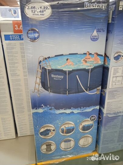 Каркасный бассейн 366 на 122