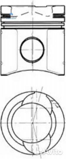 Kolbenschmidt 90 583 600 Поршень в сборе 90583600 KS MAN