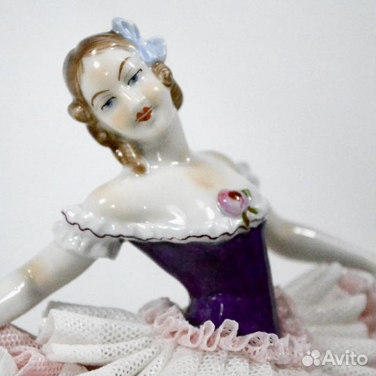Балерина статуэтка фарфор кружево Германия