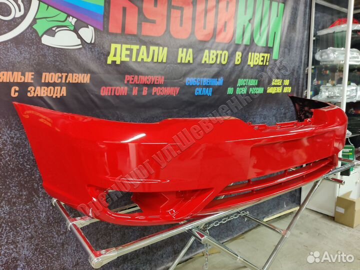 Бампер передний нексия новый все цвета красный GGE