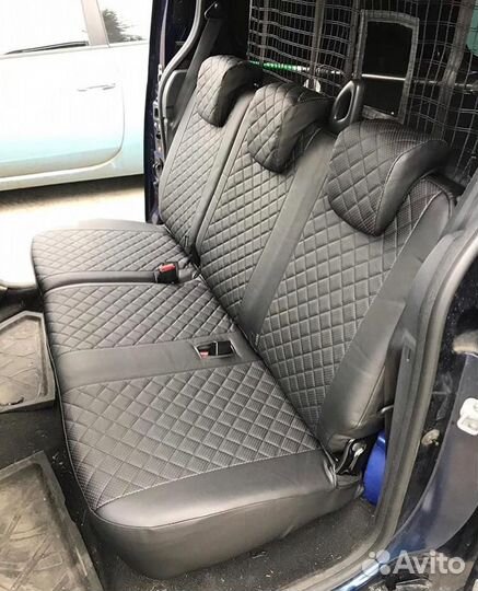 Чехлы из экокожи Ромб Renault Dokker от Автопилот