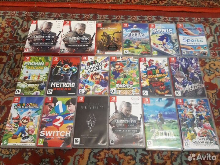 Игры Switch Skyrim mario zelda ведьмак прочее