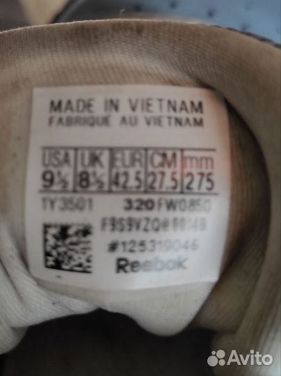 Кроссовки Reebok. 42/5p