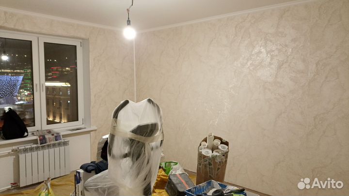 Поклейка обоев