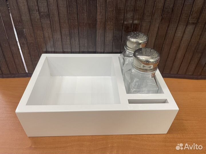 Салфетница органайзер белая