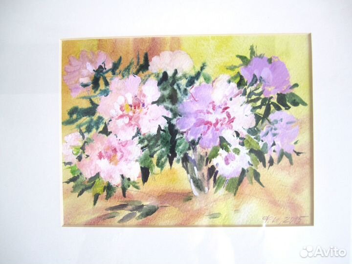 Интерьерная картина акварелью