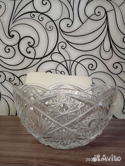 Ваза хрустальная большая СССР