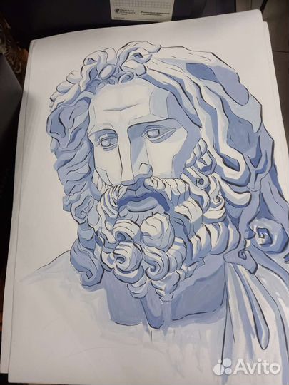 Панно ручная работа красками