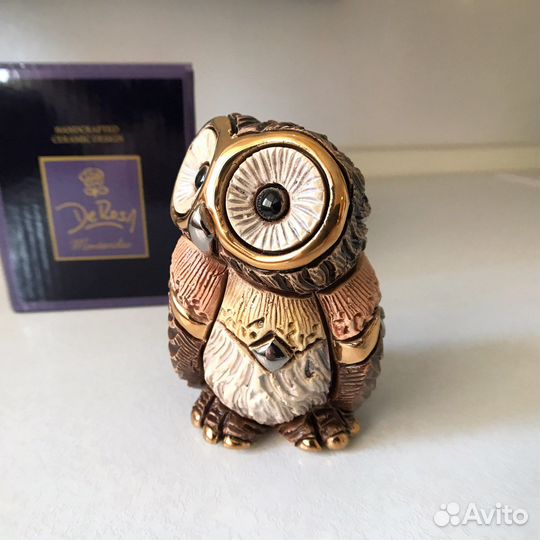 Статуэтка De Rosa Восточная сова малая. Уругвай