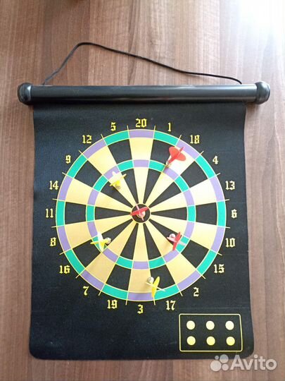 Дартс, магнитный, двухсторонний