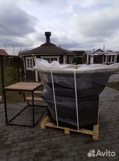 Чан для бани. Купель