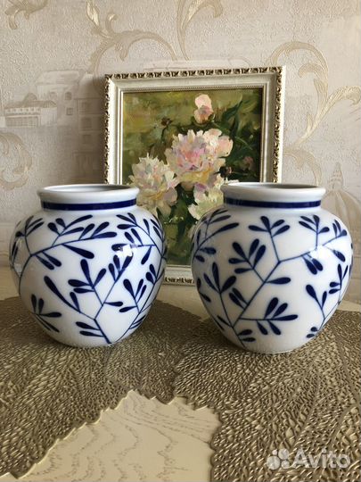 Фарфоровая ваза лфз, без клейма