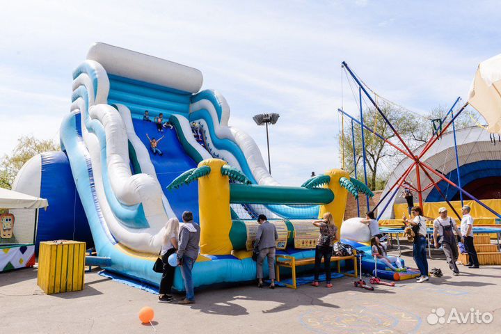 Надувной батут «Волна»