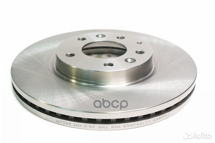 Диск тормозной передний, mazda C210R2046 cworks