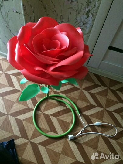 Роза светильник из изолона