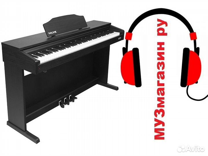 Nux WK-400 Цифровое пианино + наушники, всё новое