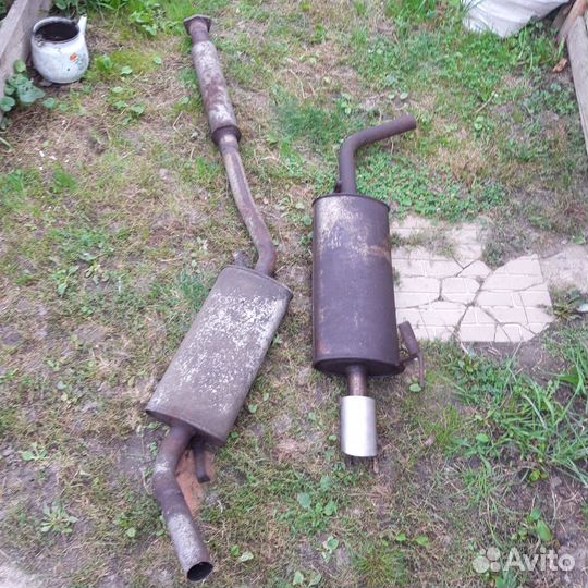 Выхлопная труба Глушитель ауди 80 б4