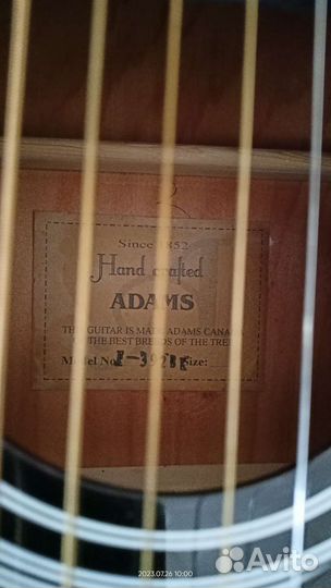 Гитара Adams F-392 BK + гитара Elitaro белая б/у