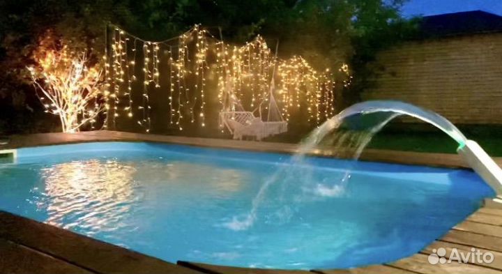 Беседка, бассейн, банкетный зал