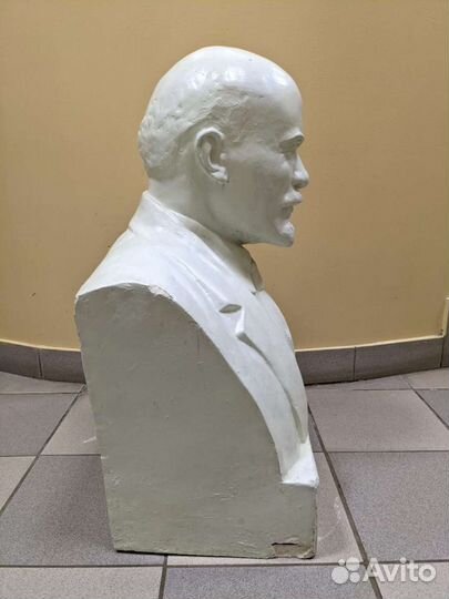 Бюст ленина гипс
