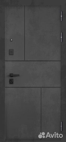 Дверь входная в квартиру с зеркалом