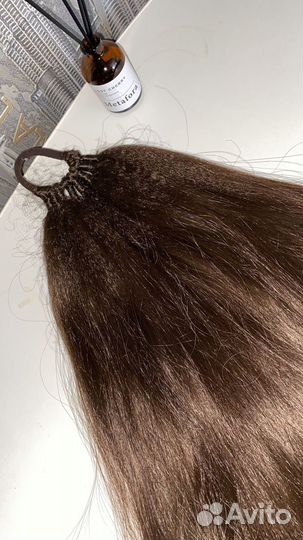 Хвост волосы на резинке