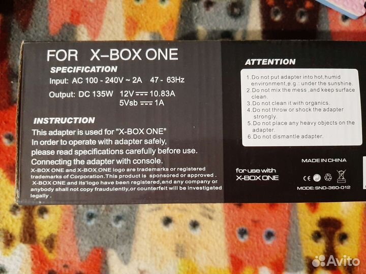 Блок питания для X-BOX ONE