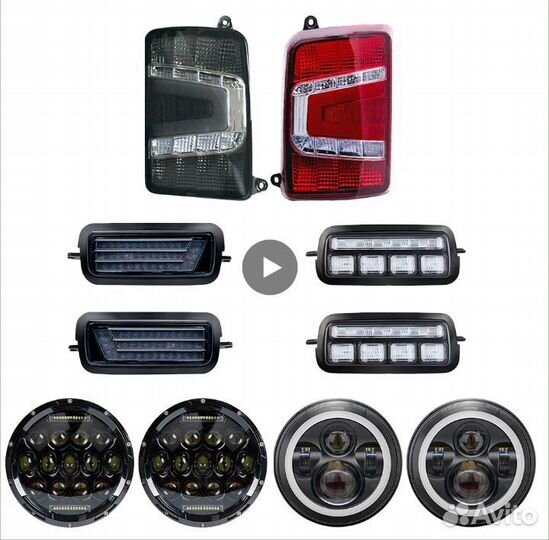 Фары светодиоды LED LADA 4x4 Urban Niva нива УАЗ