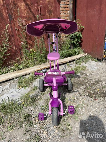 Детский велосипед с родительской ручкой