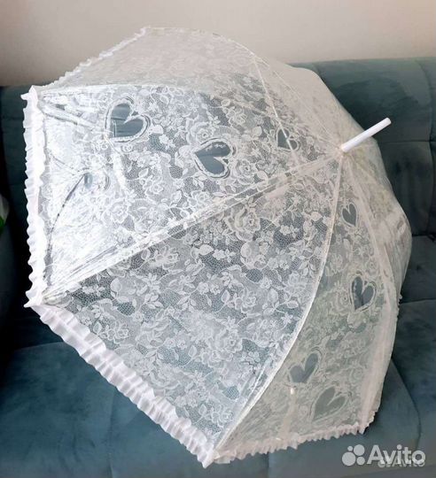 Зонт свадебный прозрачный для фотосессии