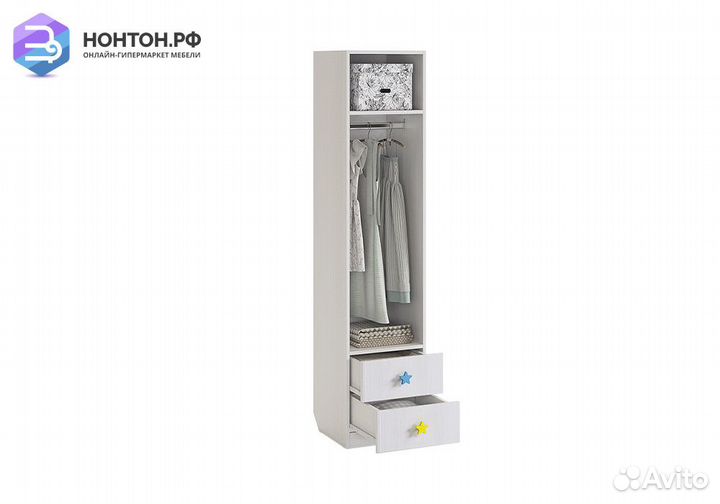 Шкаф одностворчатый Чудо белый рамух