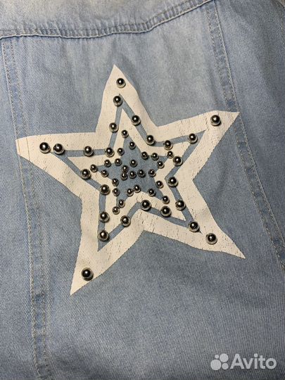 Джинсовая жилетка для девочки