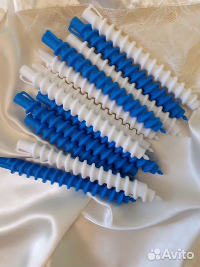 Бигуди спиральные babyliss с фиксаторами 12шт