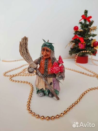 Ватная игрушка на елку