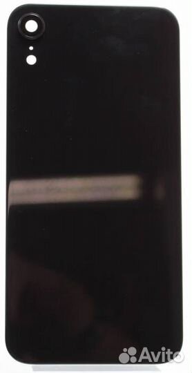 Задняя крышка для iPhone Xr Черная (со стеклом кам