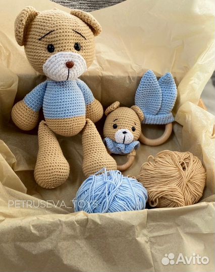 Вязаные игрушки ручной работы для детей