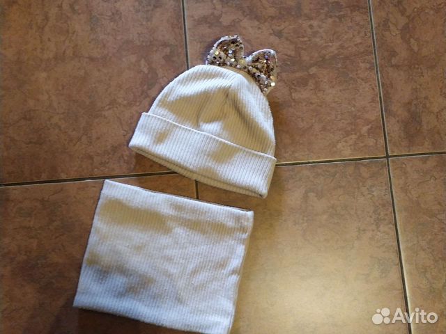Комплект шапка и снуд для девочки